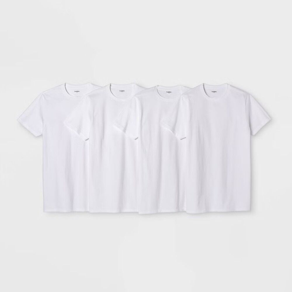 4 Pack Goodfellow & Co White Crewneck Tshirts XL